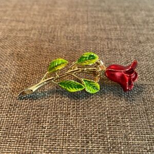Vintage Rose Brooch